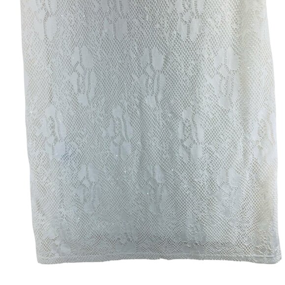 textured lace sleeveless camisole dress white size 16 Jessica plus size - Picture 6 of 12